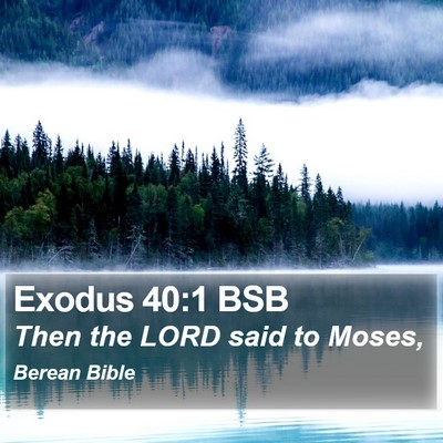 Exodus 40:1 BSB Bible Verse Image