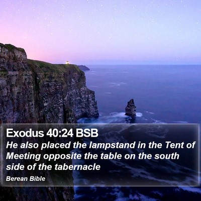 Exodus 40:24 BSB Bible Verse Image