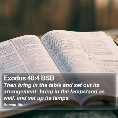 Exodus 40:4 BSB Bible Verse Image
