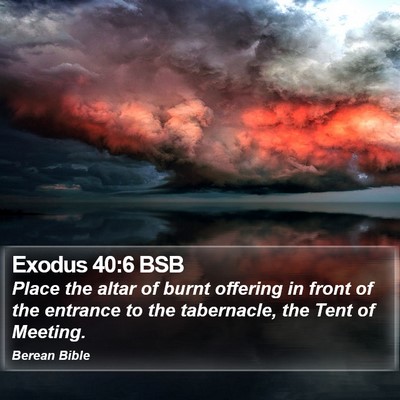 Exodus 40:6 BSB Bible Verse Image