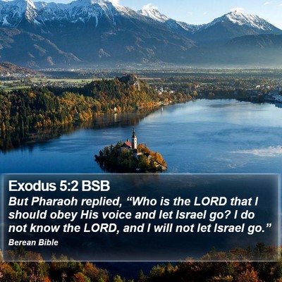 Exodus 5:2 BSB Bible Verse Image