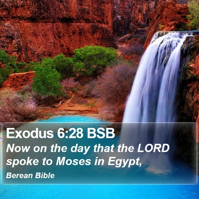 Exodus 6:28 BSB Bible Verse Image