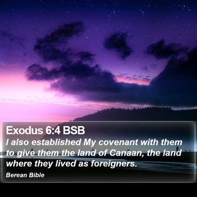 Exodus 6:4 BSB Bible Verse Image