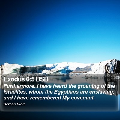 Exodus 6:5 BSB Bible Verse Image