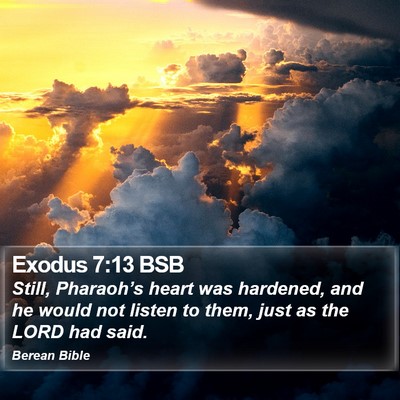 Exodus 7:13 BSB Bible Verse Image