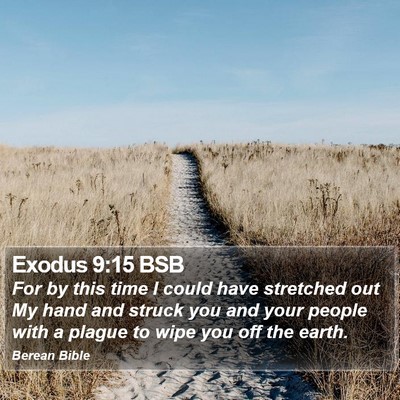 Exodus 9:15 BSB Bible Verse Image