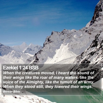Ezekiel 1:24 BSB Bible Verse Image