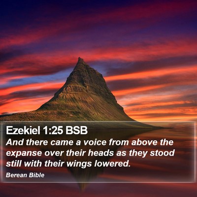Ezekiel 1:25 BSB Bible Verse Image