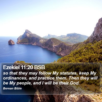Ezekiel 11:20 BSB Bible Verse Image
