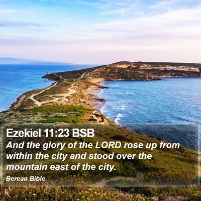 Ezekiel 11:23 BSB Bible Verse Image