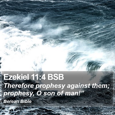 Ezekiel 11:4 BSB Bible Verse Image