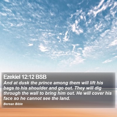 Ezekiel 12:12 BSB Bible Verse Image