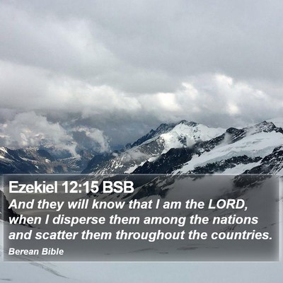 Ezekiel 12:15 BSB Bible Verse Image