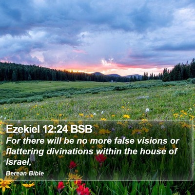 Ezekiel 12:24 BSB Bible Verse Image