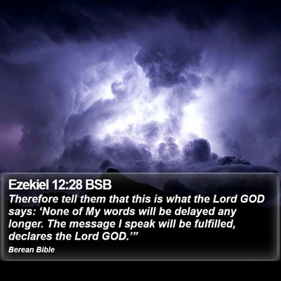 Ezekiel 12:28 BSB Bible Verse Image