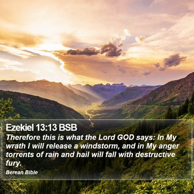 Ezekiel 13:13 BSB Bible Verse Image
