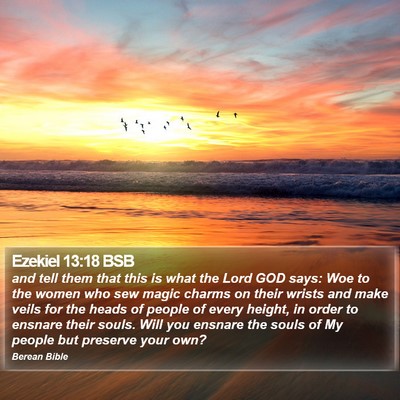 Ezekiel 13:18 BSB Bible Verse Image