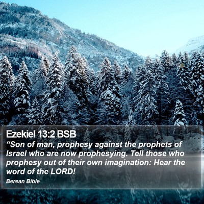 Ezekiel 13:2 BSB Bible Verse Image