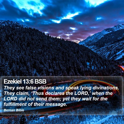 Ezekiel 13:6 BSB Bible Verse Image