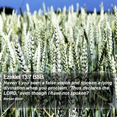 Ezekiel 13:7 BSB Bible Verse Image