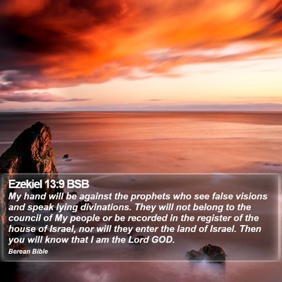 Ezekiel 13:9 BSB Bible Verse Image