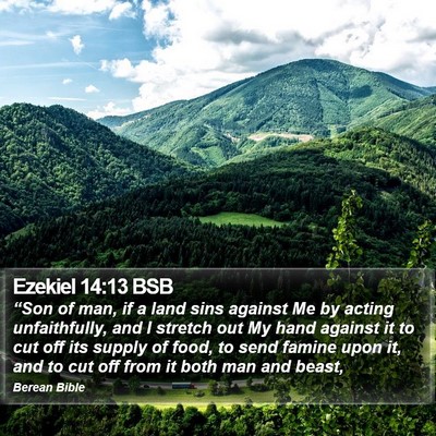 Ezekiel 14:13 BSB Bible Verse Image