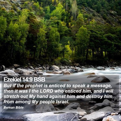 Ezekiel 14:9 BSB Bible Verse Image