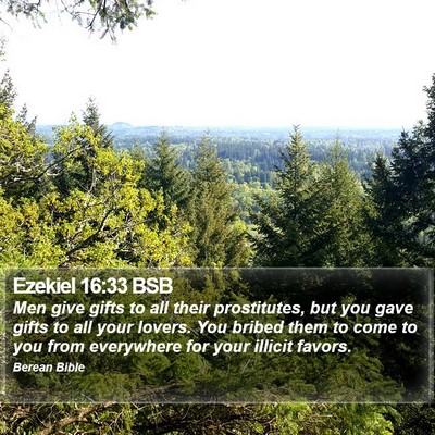 Ezekiel 16:33 BSB Bible Verse Image