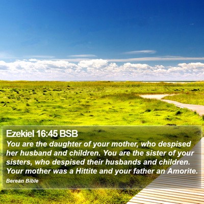 Ezekiel 16:45 BSB Bible Verse Image