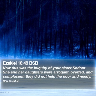 Ezekiel 16:49 BSB Bible Verse Image