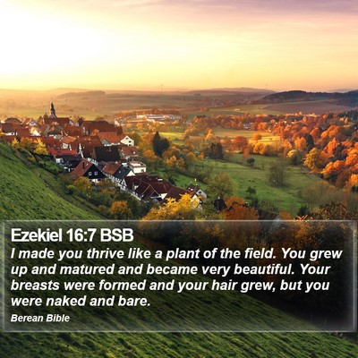 Ezekiel 16:7 BSB Bible Verse Image