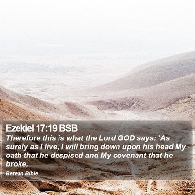 Ezekiel 17:19 BSB Bible Verse Image