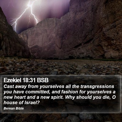 Ezekiel 18:31 BSB Bible Verse Image