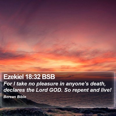 Ezekiel 18:32 BSB Bible Verse Image