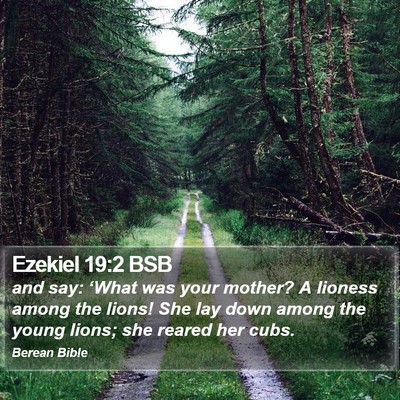 Ezekiel 19:2 BSB Bible Verse Image