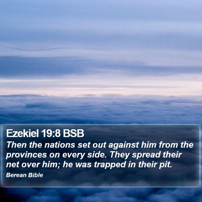 Ezekiel 19:8 BSB Bible Verse Image