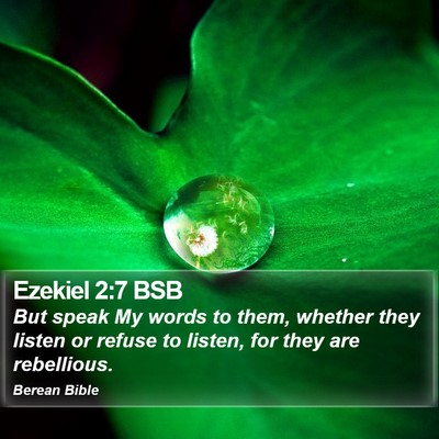 Ezekiel 2:7 BSB Bible Verse Image