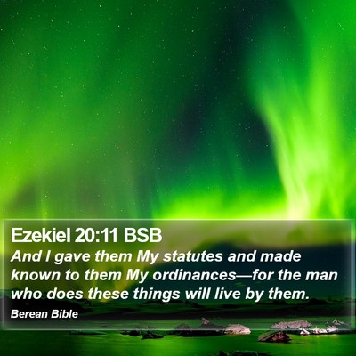 Ezekiel 20:11 BSB Bible Verse Image