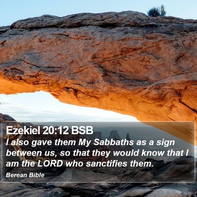 Ezekiel 20:12 BSB Bible Verse Image