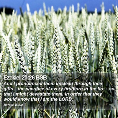 Ezekiel 20:26 BSB Bible Verse Image