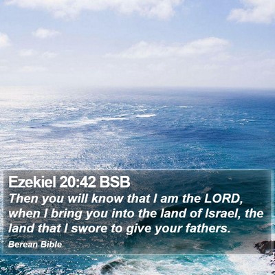 Ezekiel 20:42 BSB Bible Verse Image