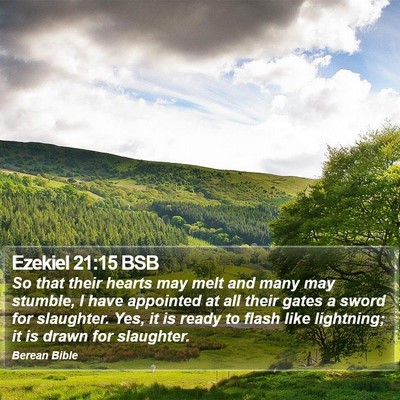 Ezekiel 21:15 BSB Bible Verse Image