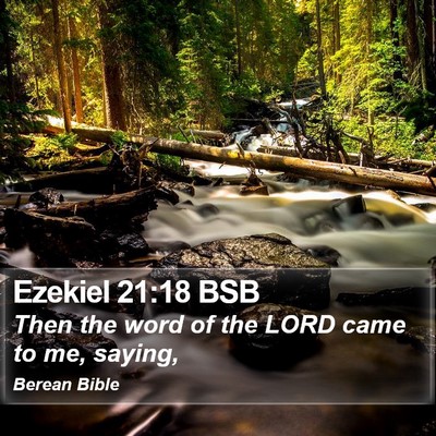 Ezekiel 21:18 BSB Bible Verse Image