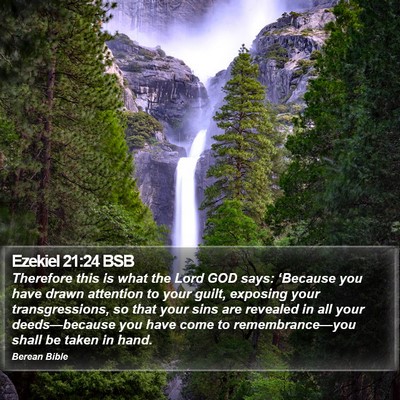 Ezekiel 21:24 BSB Bible Verse Image
