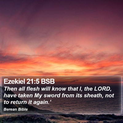 Ezekiel 21:5 BSB Bible Verse Image