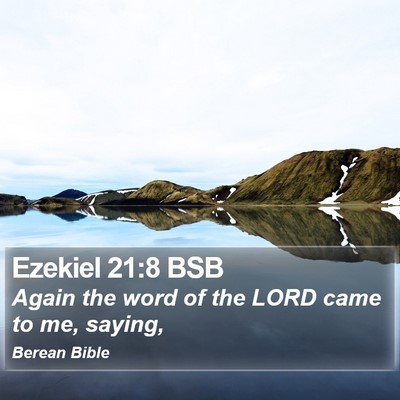 Ezekiel 21:8 BSB Bible Verse Image
