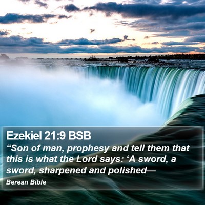 Ezekiel 21:9 BSB Bible Verse Image