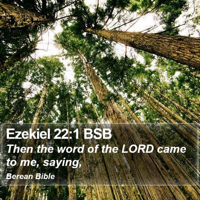 Ezekiel 22:1 BSB Bible Verse Image