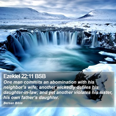 Ezekiel 22:11 BSB Bible Verse Image
