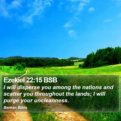 Ezekiel 22:15 BSB Bible Verse Image